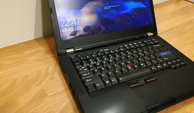 ThinkPadT420のキーボード交換(日本語⇒英字)